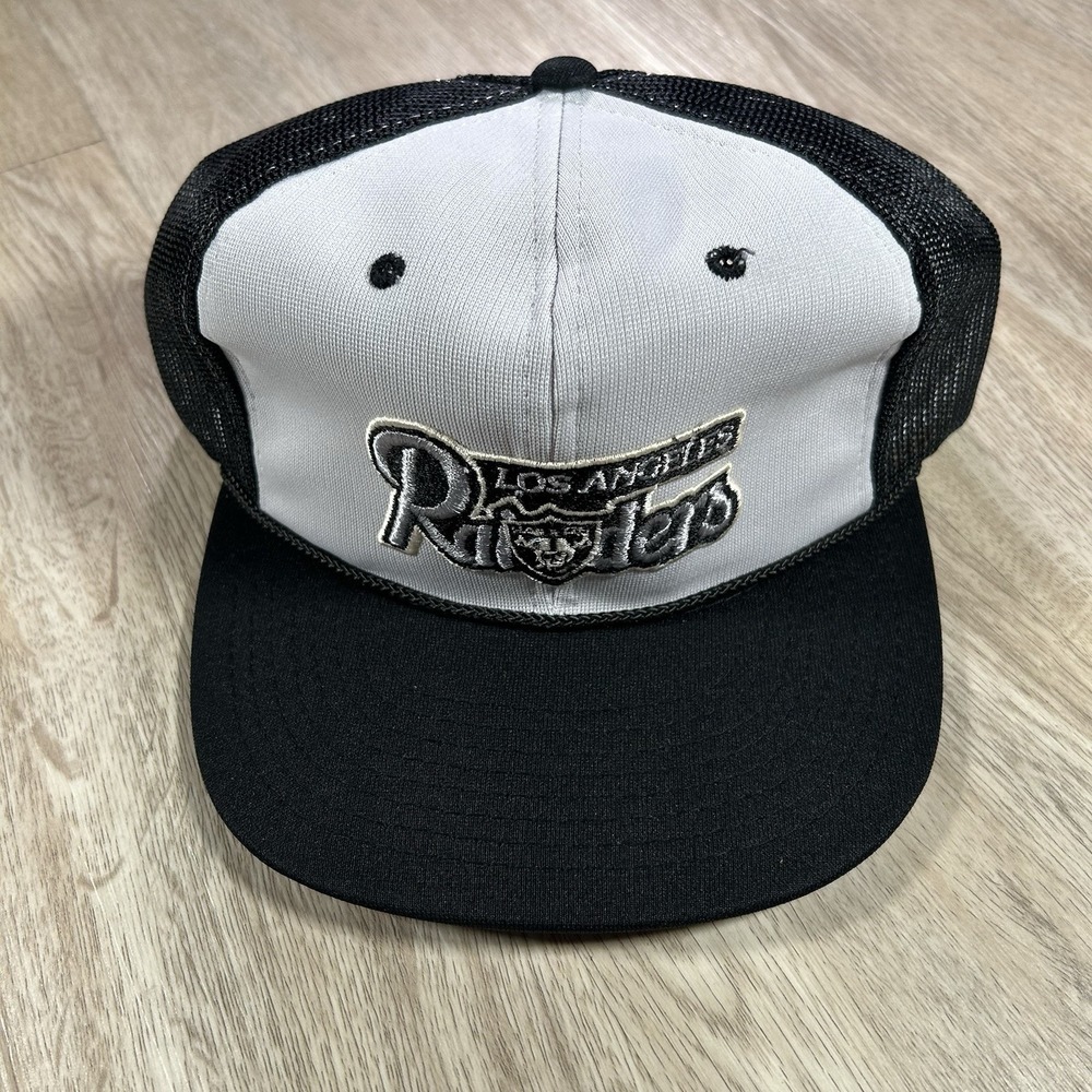 VTG Sports Specialties Los Angeles‎ Raiders Snapback Hat NFL Black Trucker Cap